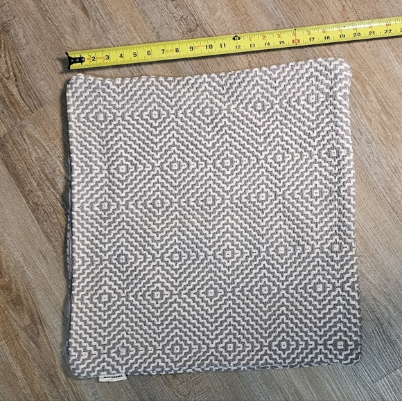 Geometric Pattern Square Pillow Cover Case Structured Braided Rope Global Goods - Picture 3 of 4